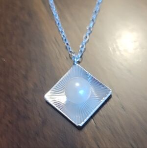 Sterling Silver Pearl Pendant Necklace